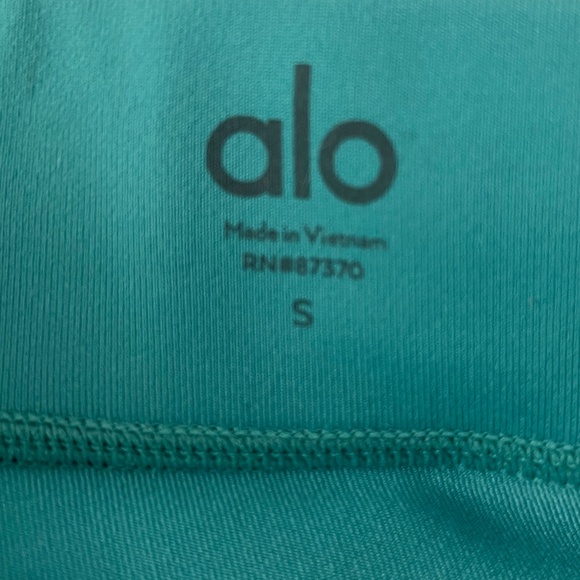 ALO Yoga High Waist Checkpoint Legging Ocean Teal Sz S - Picture 8 of 10